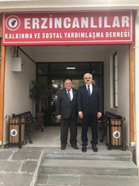 Ankara Erzincanlılar Kalkınma ve Sosyal Yardımlaşma Derneğine Ziyaret. 