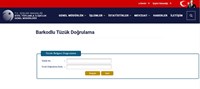 Barkodlu Tüzük Doğrulama