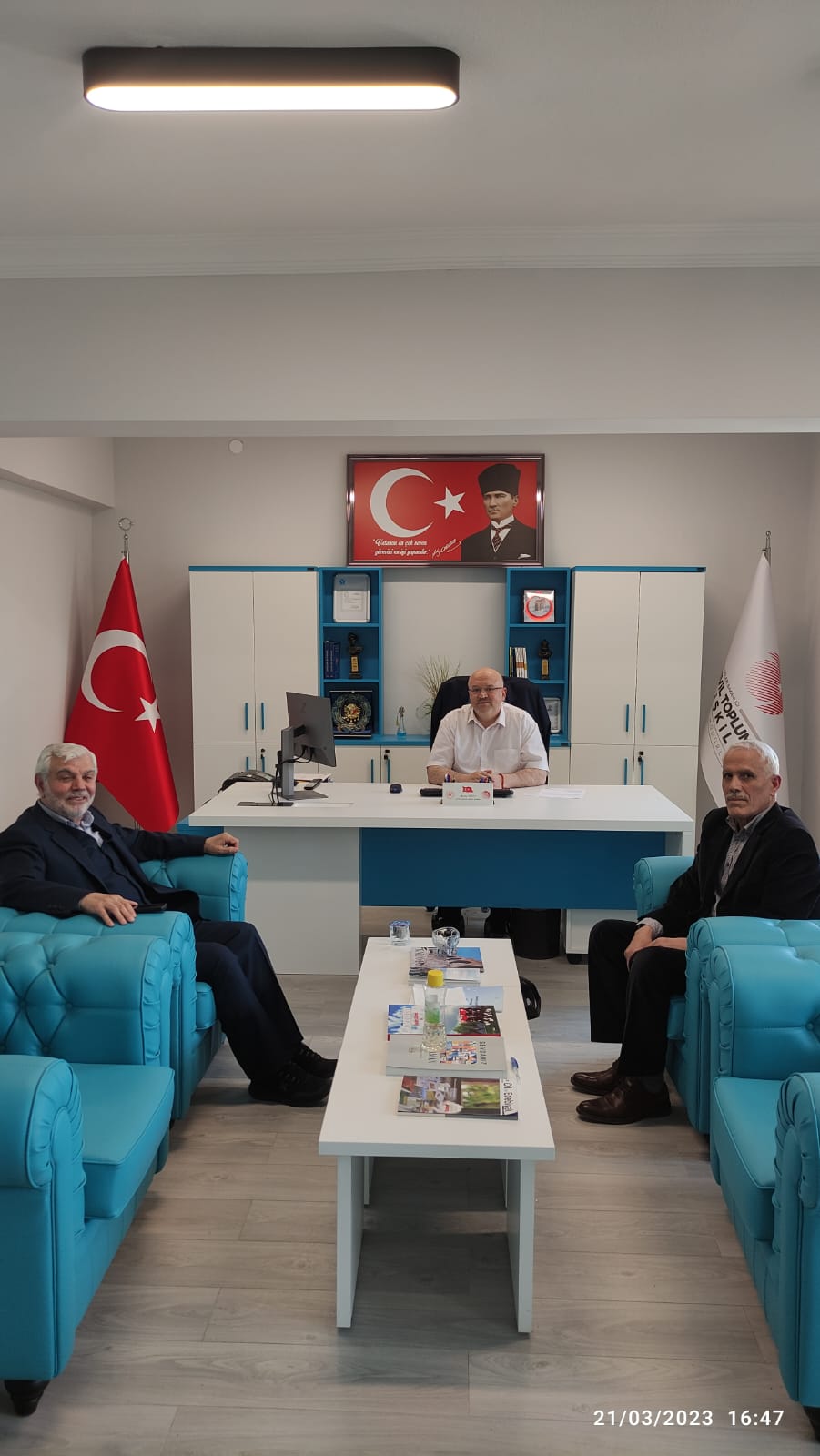 KARAMAN YETİMLER EĞİTİM VE EDEBİYAT KÜLTÜR SANAT DERNEĞİNDEN MÜDÜRLÜĞÜMÜZE ZİYARET