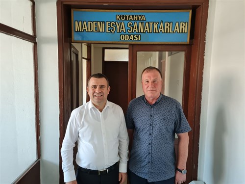 İl Müdürümüzden Kütahya Madeni Eşya Sanatkarları Odası ziyareti